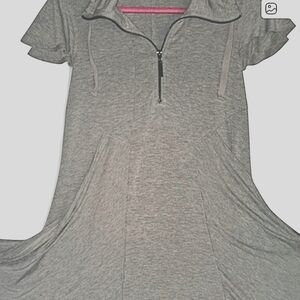 Philosophy Draped Pocket Dress Heather Gray Small